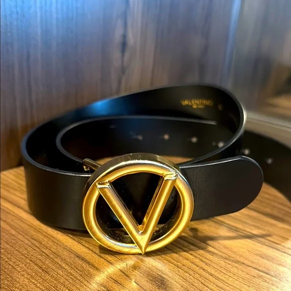 Valentino | Accessories | Valentino Black Leather Belt With  display picture 2